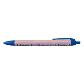 Silver gesegnet Lila Tinte Pen Kugelschreiber (Oberseite)
