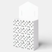 Silver Gift Boxes Elegant Holiday Premium Party Geschenkschachtel (Geöffnet)