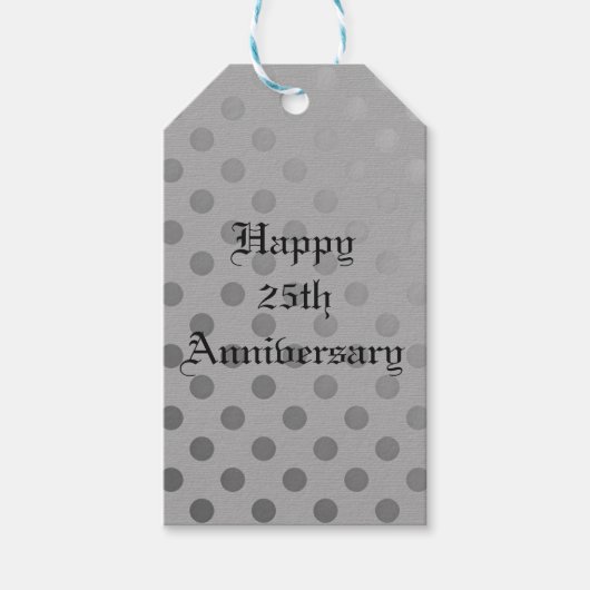 Silver Gift Tags Geschenkanhänger (Vorderseite)