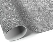 Silver Giraffe Animal Skin Glam Vip Geschenkpapier (Rolleneckpunkt)