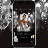 Silver Glam Balloons Royal Einladung zum Geburtsta