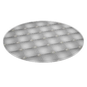 Silver Glam Diamond Blush Pink Schneidebrett