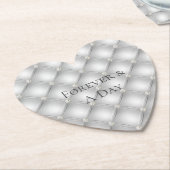 Silver Glam Diamond Wedding Untersetzer (angewinkelt)