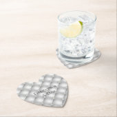 Silver Glam Diamond Wedding Untersetzer (Vor Ort)