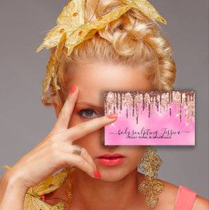 Silver Glam für das QRCode-Logo für Körperpflege Visitenkarte