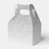 Silver Glam Glitzer Personalisiert Geschenkschachtel (Rückseite)