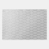 Silver Glam Leopard Snowflake Rainbows Geschenkpapier Set (Vorderseite 2)