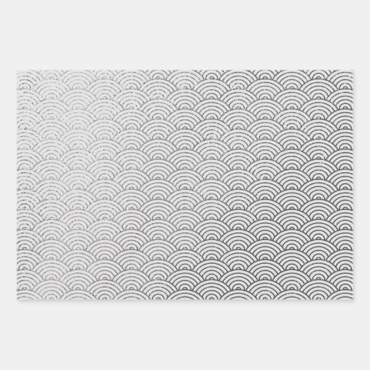 Silver Glam Leopard Snowflake Rainbows Geschenkpapier Set (Vorderseite 2)