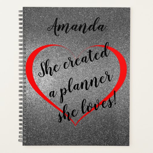 Silver Glam Planner Sie Lieben, ihren Weg Planer (Vorderseite)