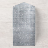 Silver Glam Sparkle All In One Einladung (Außenbereich)