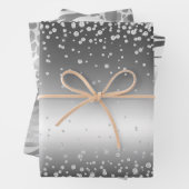 Silver Glam und Animal Print Geschenkpapier Set (Beispiel)
