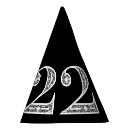 Silver Glamour 2022 Silvester Party Hat Partyhütchen