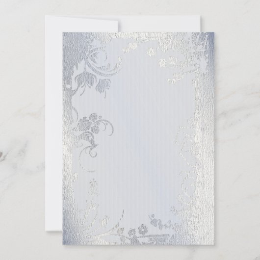 Silver Glimmer Einladung (Rückseite)