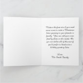 Silver Glitter Drips Metallic Merry Christmas Karte (Innenseite)