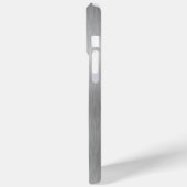 Silver Glitter Glam Bling Personalized Metallic Case-Mate iPhone Hülle (Rückseite / Links)