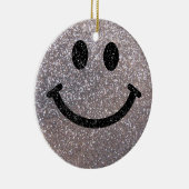 Silver Glitter Keramik Ornament (Rechts)