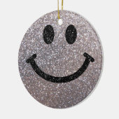 Silver Glitter Keramik Ornament (Links)