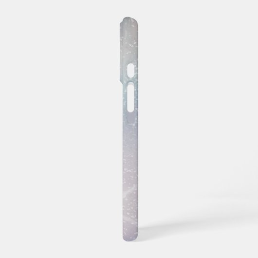 Silver Glitter with Stars iPhone 16 Hülle (Linke Seite)