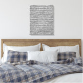 Silver Glittery Streifen Leinwanddruck (Insitu (Schlafzimmer))