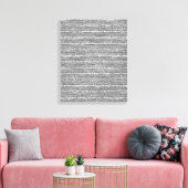Silver Glittery Streifen Leinwanddruck (Insitu (Wohnzimmer))