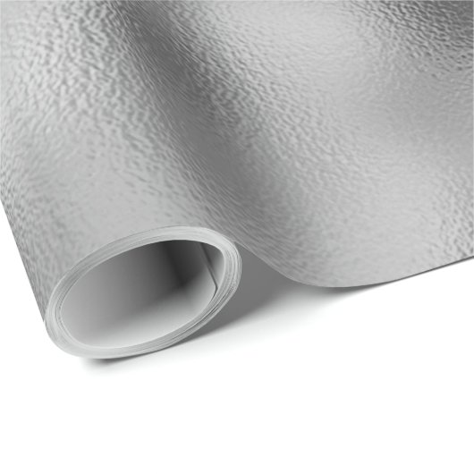 Silver Glitz Geschenkpapier (Rolleneckpunkt)
