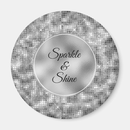Silver Glitz Magnet (Vorne)