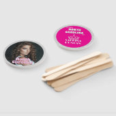 Silver Glitz Pageant Fan Waver 10-Pack Fächer (Non-assembled)