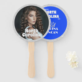 Silver Glitz Pageant Fan Waver 10-Pack Fächer