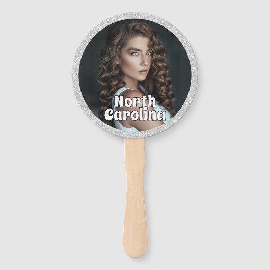 Silver Glitz Pageant Fan Waver 10-Pack Fächer (Vorderseite)