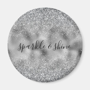 Silver Glitz Sparkle Magnet
