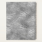 Silver Glitz Zebra Print Planer (Rückseite)