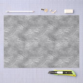 Silver Glitz Zebra Print Seidenpapier (Handwerk)