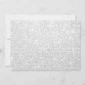 Silver Glitzer 2024 Silver's Silver Party Einladung (Rückseite)