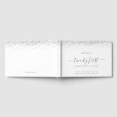 Silver Glitzer 21. Geburtstagsparty Gästebuch (Voll)