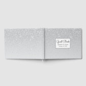 Silver Glitzer and Shine Wedding Gästebuch (Voll)