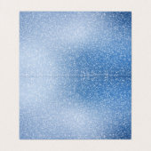 Silver Glitzer auf blauem Hintergrund Danke-Karte (Innenseite Aufgefaltet)