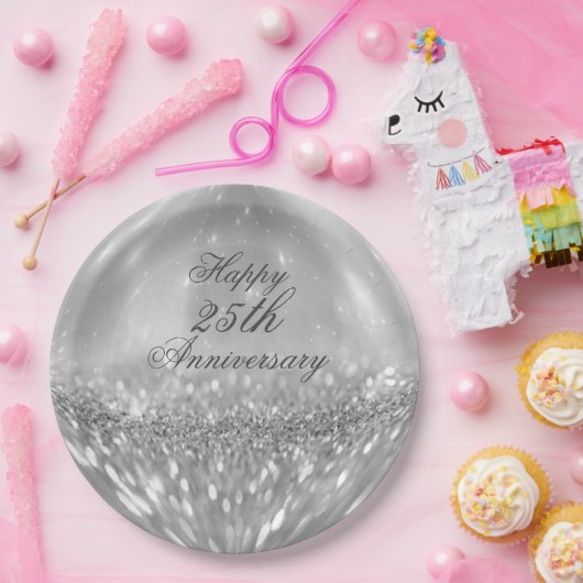 Silver Glitzer Ball Paper Teller (Party)