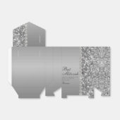 Silver Glitzer Bat Mitzvah Geschenkschachtel (Ungefaltet)