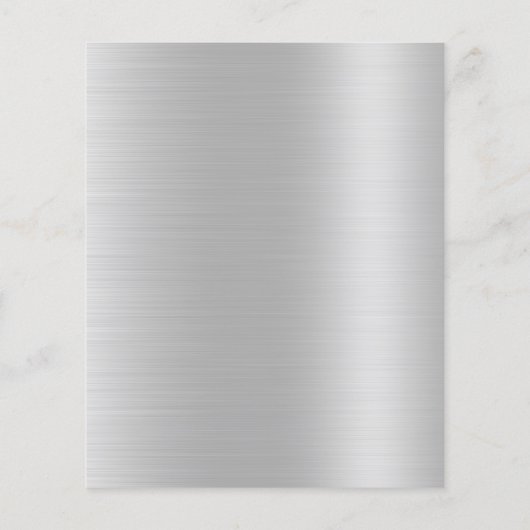 Silver Glitzer Beauty Salon Flyer (Hinten)