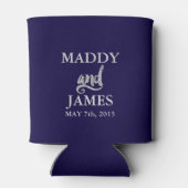 Silver Glitzer Best Day Ever Gastgeschenke Hochzei Dosenkühler (Rückseite)