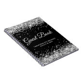 Silver Glitzer Black 21. Geburtstagsbuch Notizblock (Rechte Seite)