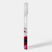 Silver Glitzer Blume burgundname Case-Mate iPhone Hülle (Rückseite / Rechts)