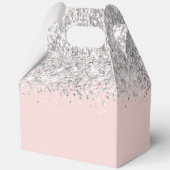 Silver Glitzer Blush 16 . Geburtstag Geschenkschachtel (Rückseite)