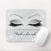 Silver Glitzer Branding Beauty Studio Lashes 2Glam Mousepad (Mit Mouse)