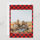 Silver Glitzer Buffalo Kariert Bären Weihnachten (Rückseite)