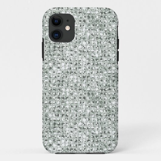 Silver Glitzer Case-Mate iPhone Hülle (Rückseite)