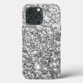 Silver Glitzer Case-Mate iPhone Hülle (Rückseite)
