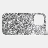 Silver Glitzer Case-Mate iPhone Hülle (Rückseite (Horizontal))