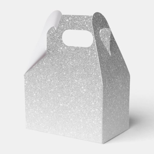 Silver Glitzer Celebrate Geschenkschachtel (Rückseite)