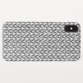 Silver Glitzer Chevrons Strick Style Print Case-Mate iPhone Hülle (Rückseite (Horizontal))